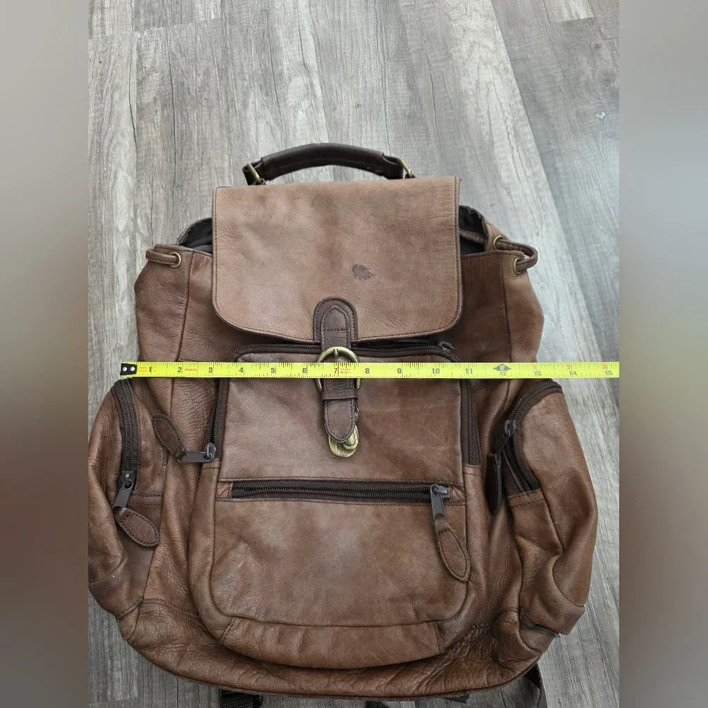 Vintage Wilsons Leather Boho Adventure Laptop Brown Men's Backpack 2000s Classy